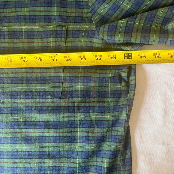 Ralph Lauren Green and Blue Plaid Casual Shirt sku 017 - Picture 4 of 7